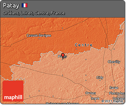 Political 3D Map of Patay