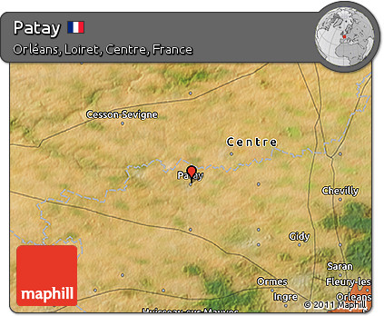 Satellite 3D Map of Patay