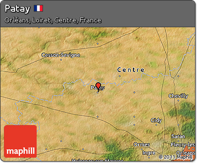 Satellite 3D Map of Patay