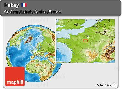 Physical Location Map of Patay