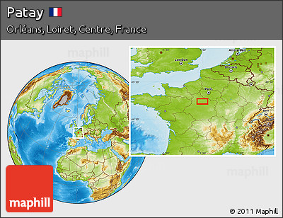 Physical Location Map of Patay