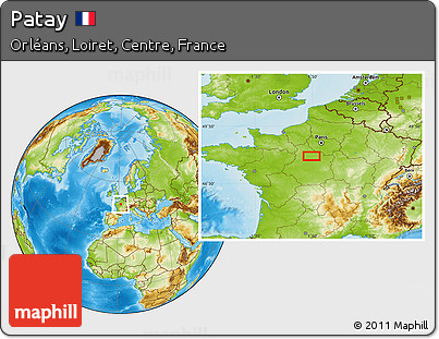 Physical Location Map of Patay
