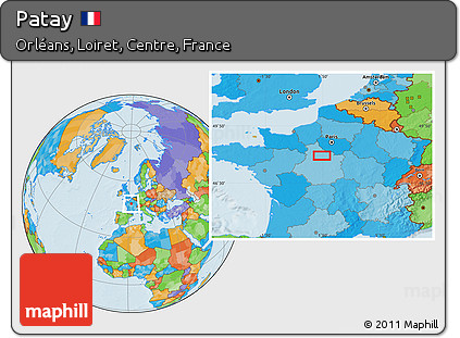 Political Location Map of Patay