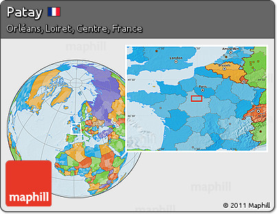 Political Location Map of Patay