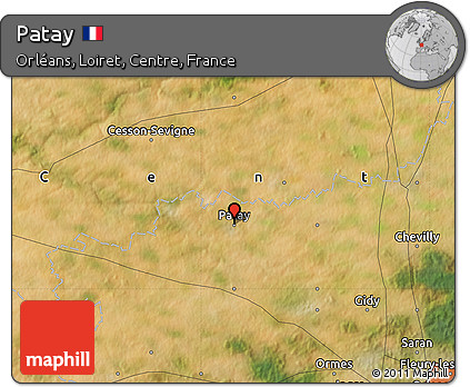 Satellite Map of Patay
