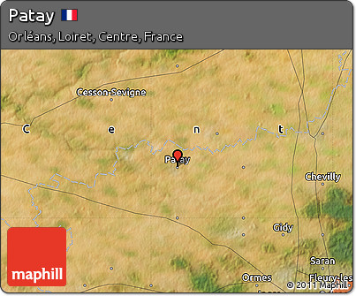 Satellite Map of Patay