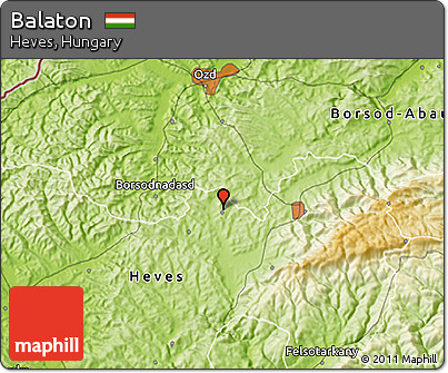 Physical 3D Map of Balaton