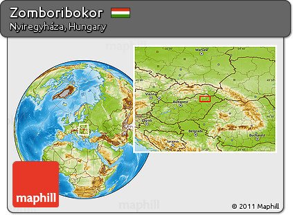 Physical Location Map of Zomboribokor