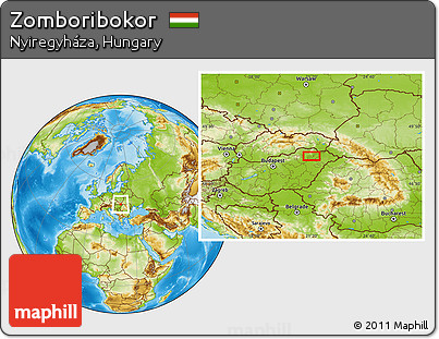 Physical Location Map of Zomboribokor