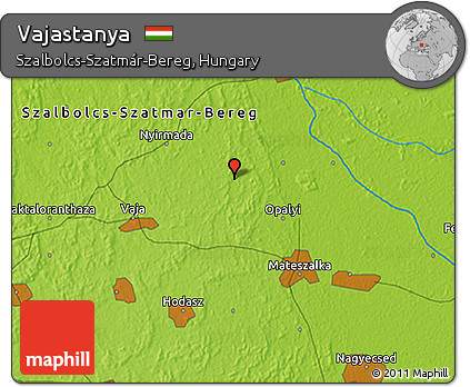 Physical 3D Map of Vajastanya