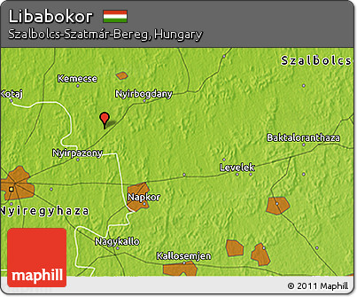 Physical 3D Map of Libabokor