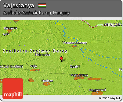 Physical Panoramic Map of Vajastanya