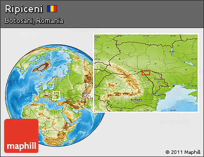 Physical Location Map of Ripiceni