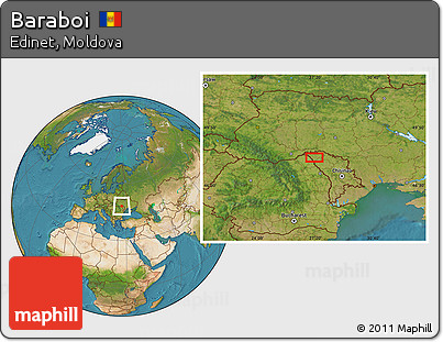 Satellite Location Map of Baraboi