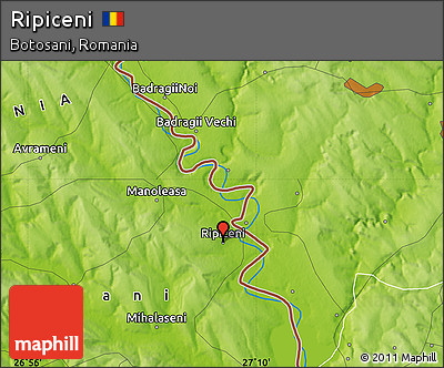 Physical Map of Ripiceni