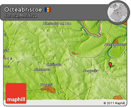 Physical 3D Map of Octeabriscoe