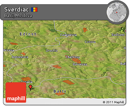 Satellite Panoramic Map of Sverdiac