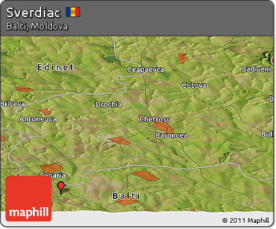 Satellite Panoramic Map of Sverdiac