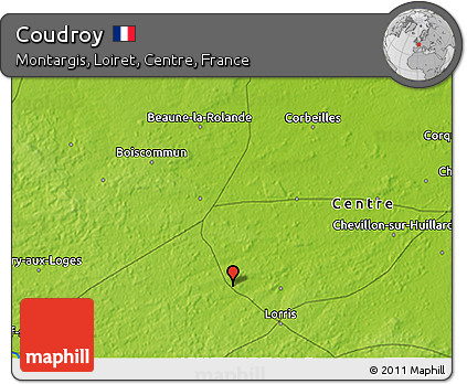 Physical 3D Map of Coudroy
