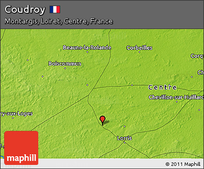 Physical 3D Map of Coudroy