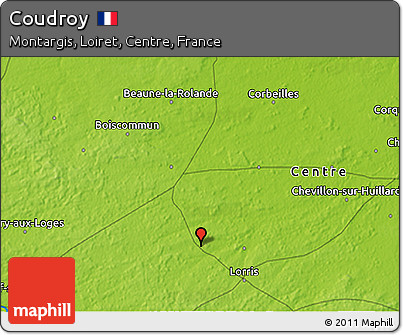 Physical 3D Map of Coudroy
