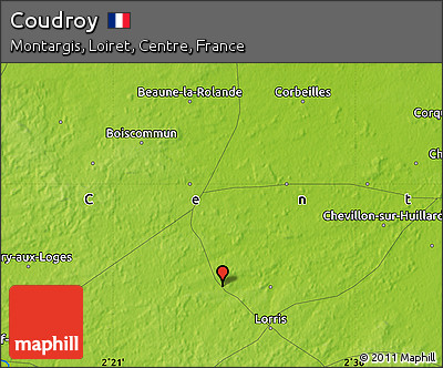 Physical Map of Coudroy
