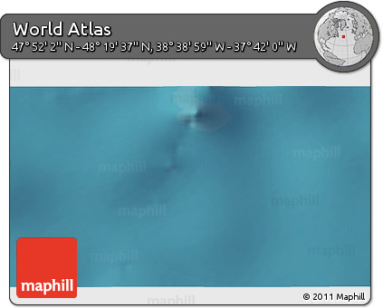 Satellite 3D Map of the Area around 48° 5' 50" N, 38° 10' 29" W