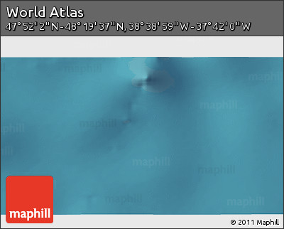 Satellite 3D Map of the Area around 48° 5' 50" N, 38° 10' 29" W