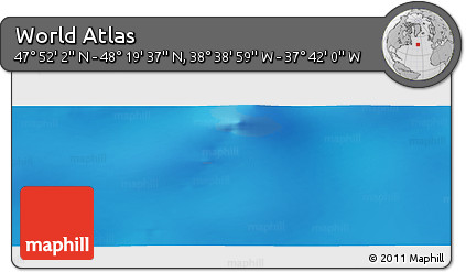 Physical Panoramic Map of the Area around 48° 5' 50" N, 38° 10' 29" W