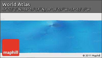 Physical Panoramic Map of the Area around 48° 5' 50" N, 38° 10' 29" W