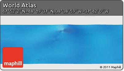 Physical Panoramic Map of the Area around 48° 5' 50" N, 38° 10' 29" W