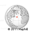 Outline Map of the Area around 48° 5' 50" N, 39° 1' 29" W, rectangular outline