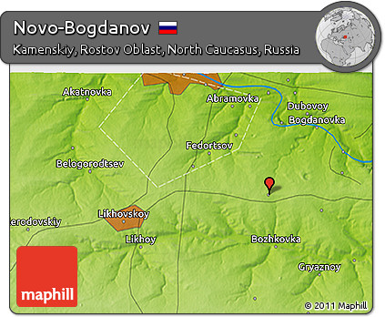 Physical 3D Map of Novo-Bogdanov