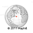 Outline Map of the Area around 48° 5' 50" N, 44° 7' 30" W, rectangular outline