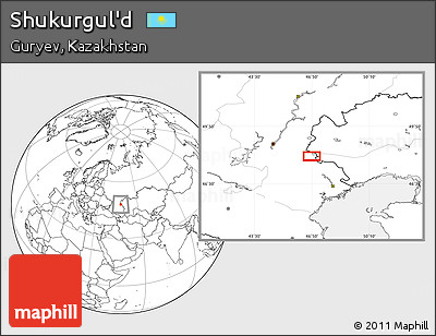 Blank Location Map of Shukurgul'd