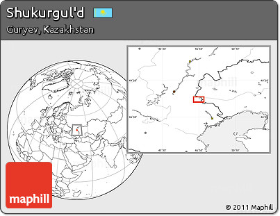 Blank Location Map of Shukurgul'd