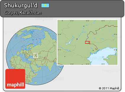 Savanna Style Location Map of Shukurgul'd