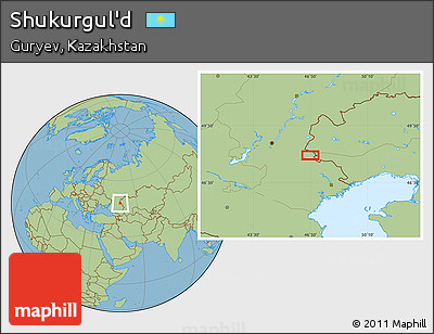 Savanna Style Location Map of Shukurgul'd
