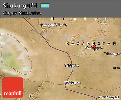 Satellite Map of Shukurgul'd