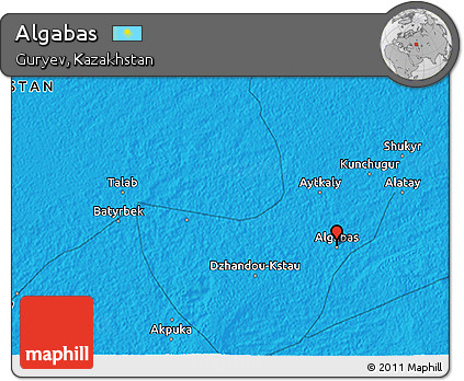 Political 3D Map of Algabas