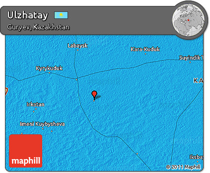 Political 3D Map of Ulzhatay