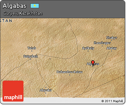 Satellite 3D Map of Algabas