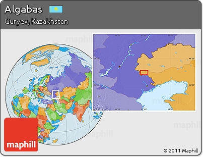 Political Location Map of Algabas