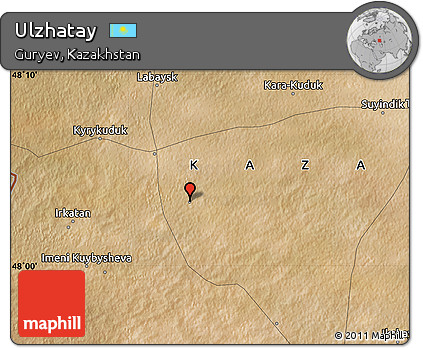 Satellite Map of Ulzhatay