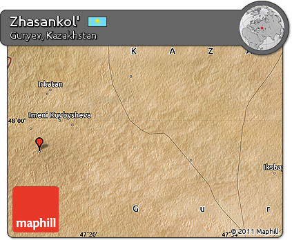 Satellite Map of Zhasankol'
