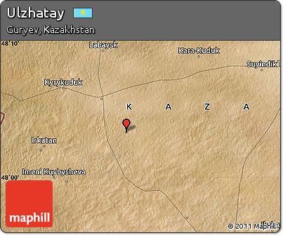 Satellite Map of Ulzhatay