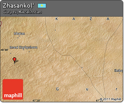 Satellite Map of Zhasankol'