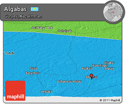 Political Panoramic Map of Algabas