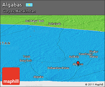 Political Panoramic Map of Algabas
