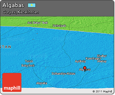 Political Panoramic Map of Algabas